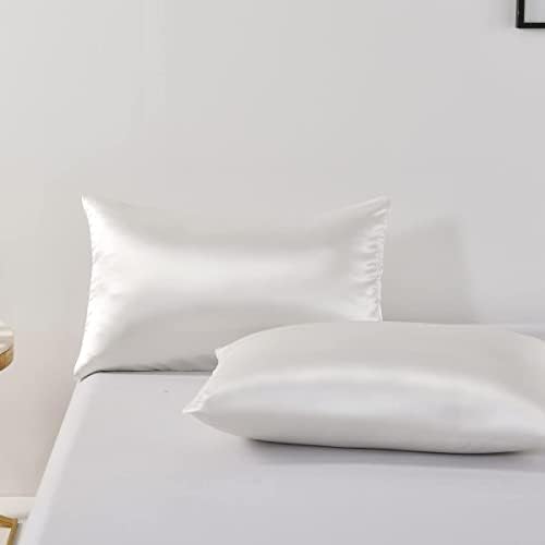 Chanyuan Luxury Satin Duvet Cover Twin Set