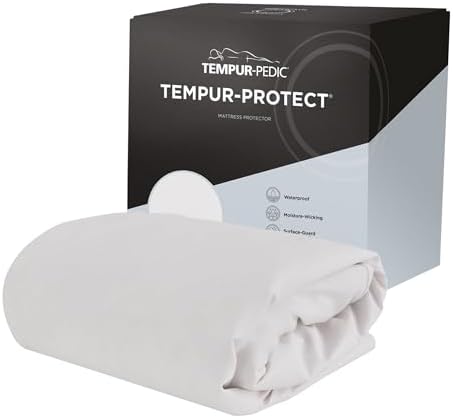 Tempur-Pedic Protect Waterproof Mattress Protector California King White 1