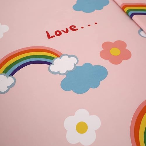 SDY 3PCS Rainbow Fitted Sheet Set for Kids