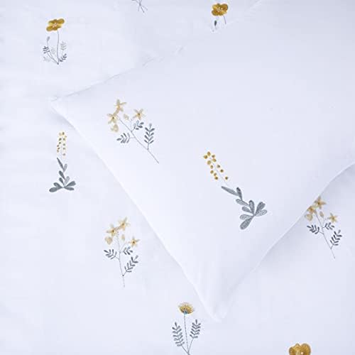 YINFUNG Floral Duvet Cover Set Queen Size 3 Pieces 90x90