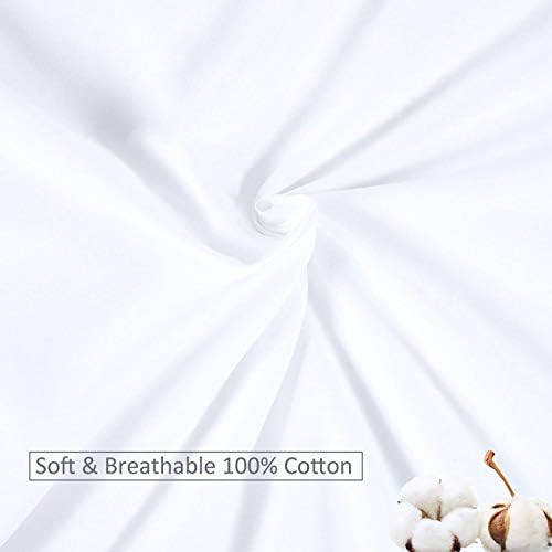 YINFUNG Boho White Fringe Duvet Cover Set Queen 3PC