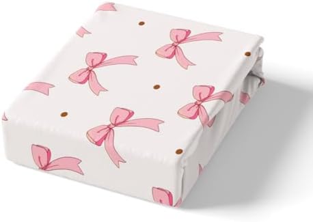 Feelyou Pink Bow Bed Sheet Set for Kids 1