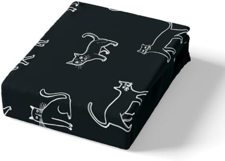 Castle Fairy Cute Cat Duvet Cover Set Queen Size 3 Pieces