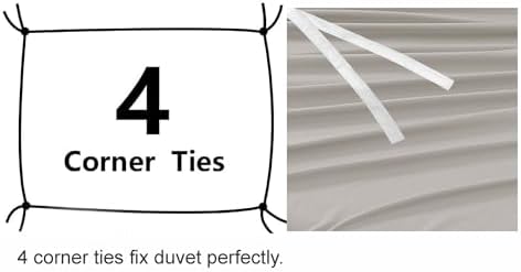 SereneSleep Linen Duvet Cover Set - Twin Size 2Pcs