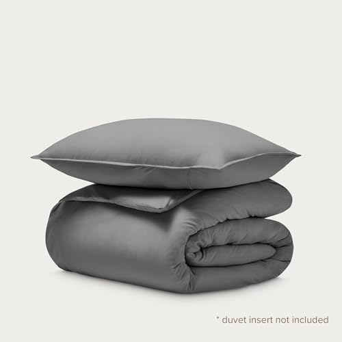 Bare Home Organic Cotton Duvet Cover Set - TwinTwin XL Grey