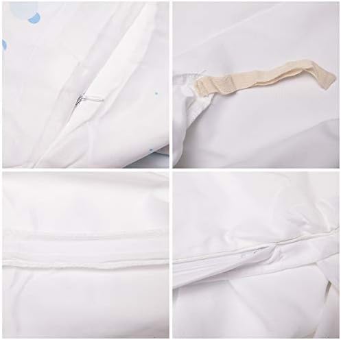 3 Piece Bedding Set with Zipper Closure