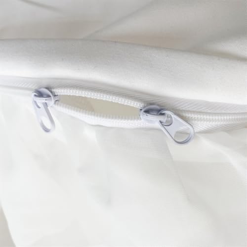 MOOWOO Pretty Bow Duvet Cover Set - Twin Size Zipper Closure