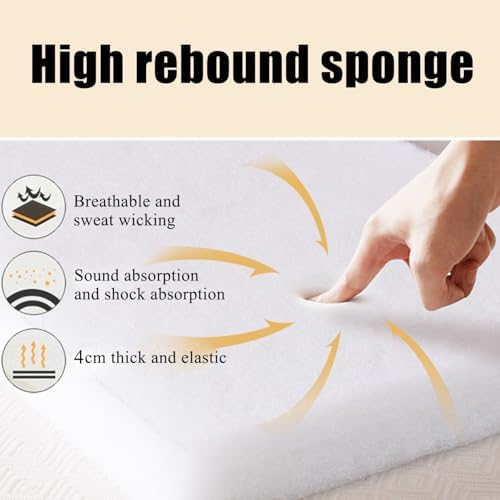 LDLCYCN 4cm Thick Memory Foam Mattress Topper for Massage Table