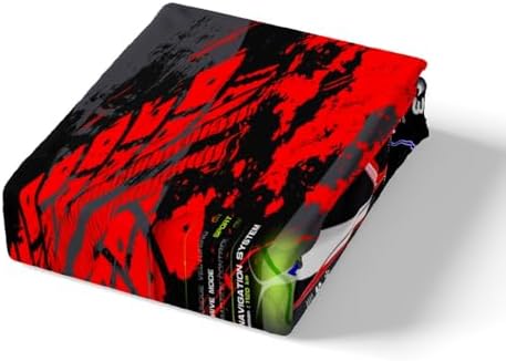 Feelyou Red Race Car Bed Sheet Set Twin Size