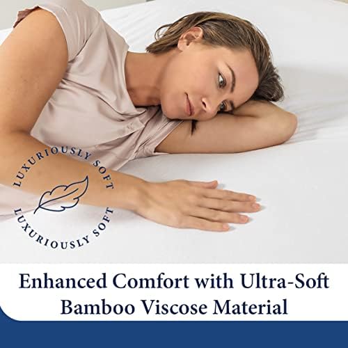 Cosy House Collection Luxury Mattress Protector King White