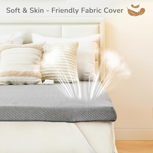 Aiwees 3 Inch Memory Foam Mattress Topper Queen