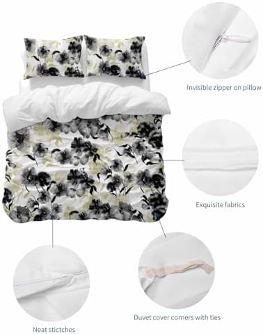 Boanket 3-Piece Queen Duvet Cover Set with Zipper