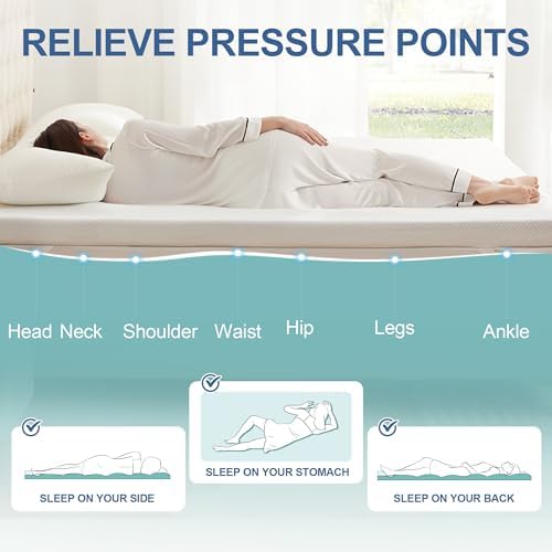 Eiayeebil 2 Inch Memory Foam Mattress Topper Twin