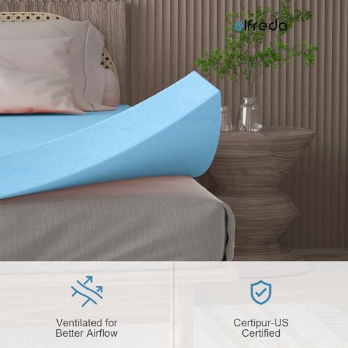 Elfreda 3 Inch Twin Mattress Topper for Pressure Relief