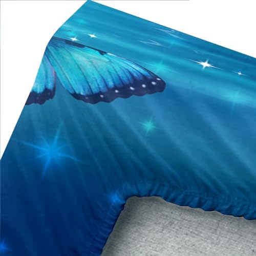 Fantasy Blue Butterfly Bedding Set for Kids