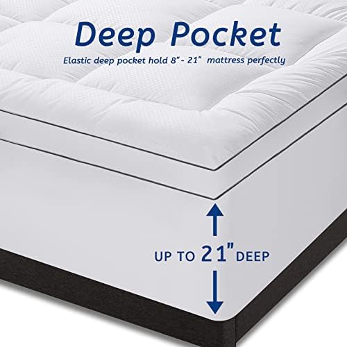 MATBEBY Twin Mattress Topper for Back Pain Support
