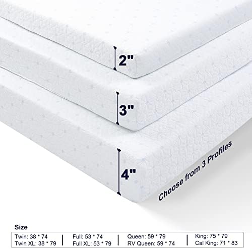 Ferlizer 2 Inch Twin Mattress Topper Cover