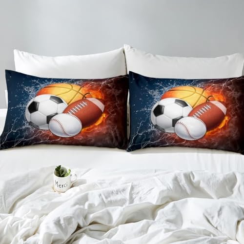 Erosebridal Sports Themed Comforter Set for Boys 1