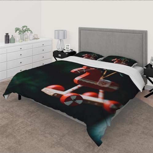 RIVINE King Size Duvet Cover Set 3 Pieces 1