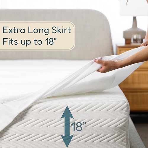 DreamOasis Waterproof Queen Mattress Protector - Bamboo Viscose Soft Breathable
