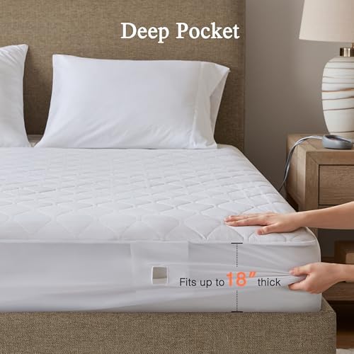 Beautyrest Heated Mattress Pad with 5 Heat Settings - Twin XL Size