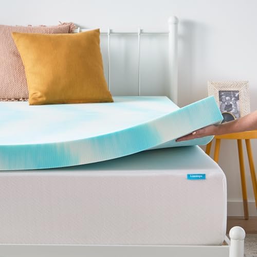 Linenspa 4 Inch Gel Swirl Memory Foam Mattress Topper Cool Comfort