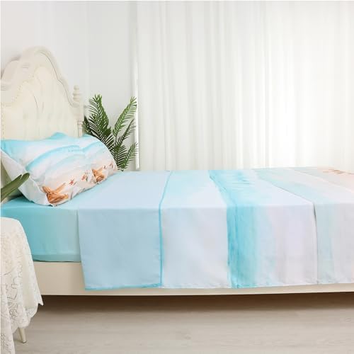 FUYEUN Beach Bedding Set Twin Size for Kids