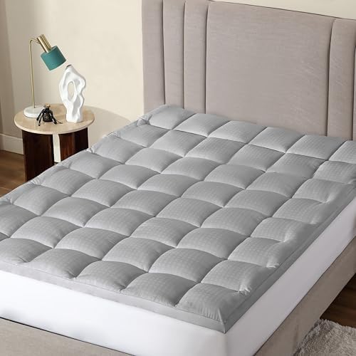 CirclesHome Full Size Mattress Topper - Plush Thick Fitted