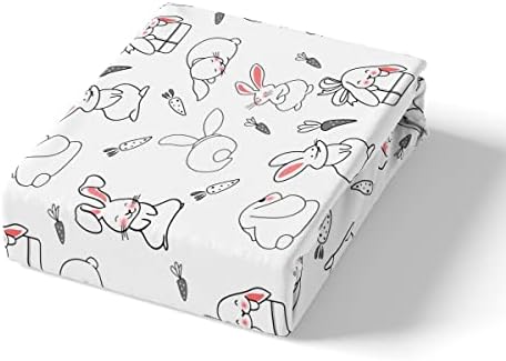 Kawaii Rabbit Bedding Set for Kids Girls Full Size