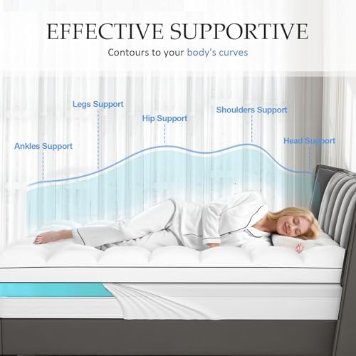 4 Inch Twin Mattress Toppers Dual Layer Cooling and Support