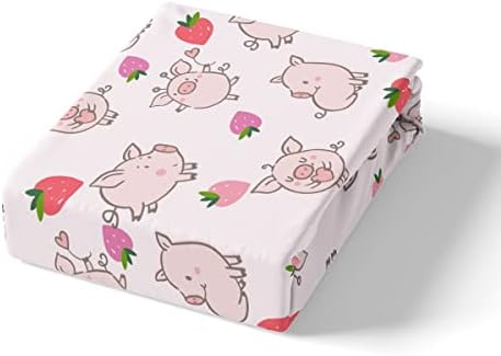 Feelyou Pig Print Bed Sheet Set 4Pcs for Kids and Adults 1