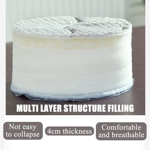 Grey Memory Foam Mattress Topper with Elastic Strap and Anti-Slip Design