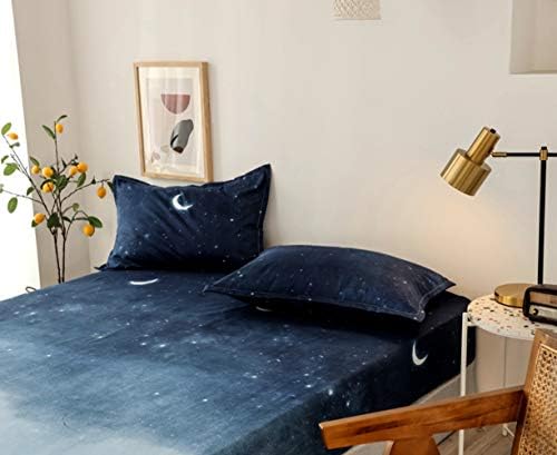 Feelyou Kids Galaxy Starry Sky Sheet Set Twin Size