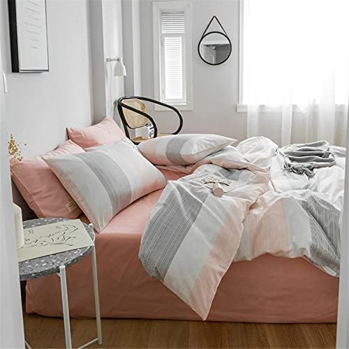 HighBuy Reversible Striped Duvet Cover Set Twin XL
