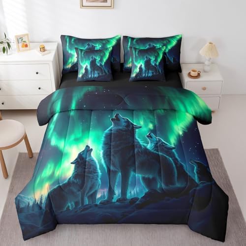 Erosebridal Wolf Bedding Queen 7pcs Set 1