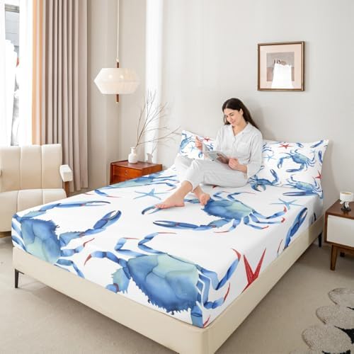 Feelyou Ocean Themed Twin Bed Sheet Set 1