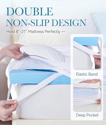 BDEUS 3 Inch Dual Layer Mattress Topper Twin Size