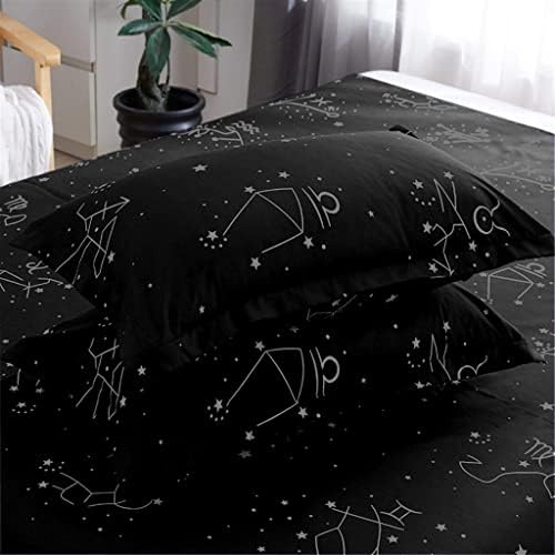 ZHH E-COMMERCE Duvet Cover Set King Kids - Starry Constellation Design