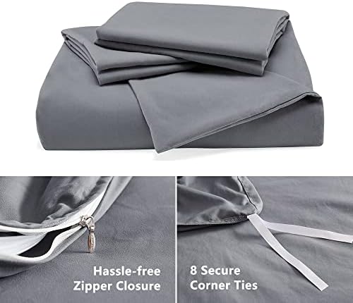 Sleep Zone Cooling Duvet Cover Set TwinTwin XL