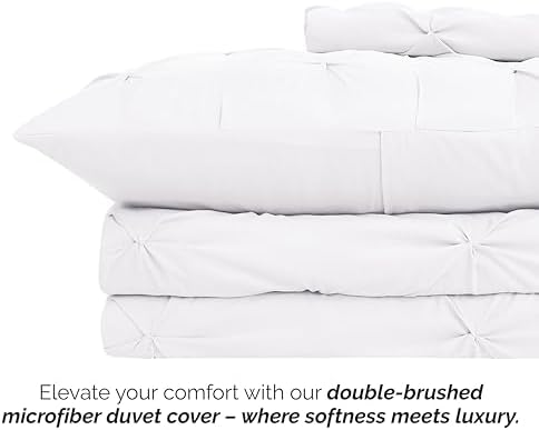 Southshore Fine Living Pinch Pleated Duvet Cover Twin Set
