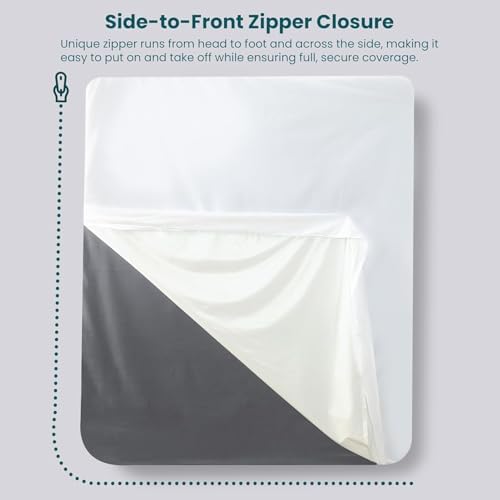 Cotton Passion Twin XL Mattress Encasement Zippered Waterproof Cover