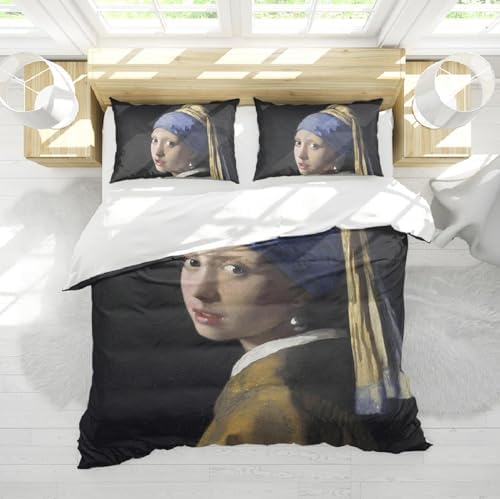 HOBBOY Black Duvet Cover Set 3 Piece Twin XL with Zipper
