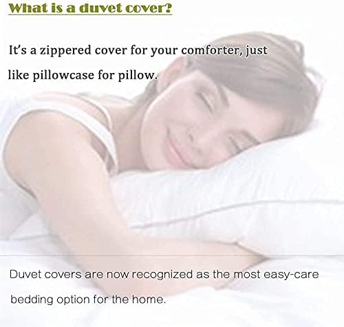 FADFAY Grey Grid Duvet Cover Set Twin XL 3Pcs