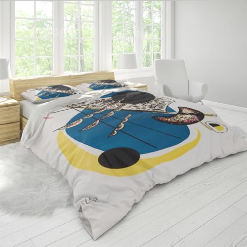 HOBBOY Cartoon Sailboat Duvet Cover Set 3pc Twin XL