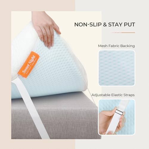 Sweetnight 4 Inch Memory Foam Mattress Topper