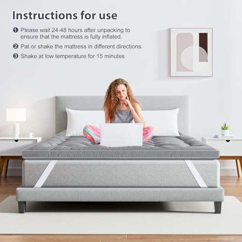 Maxzzz Twin Mattress Topper 800GSM Down Alternative