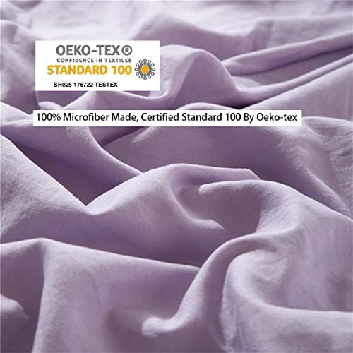 IHOUSTRIY Twin Duvet Cover Set with Pom Poms and Zipper Closure