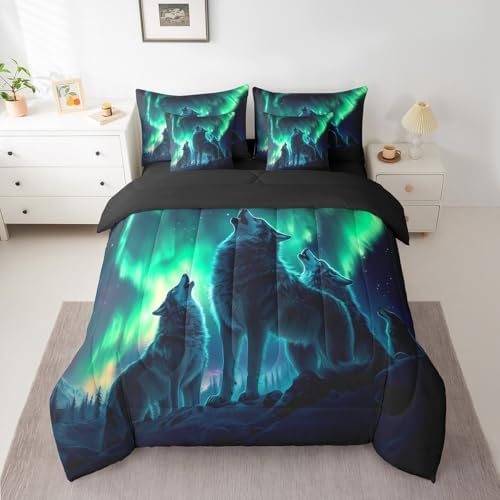 Erosebridal Wolf Bedding Queen 7pcs Set 1
