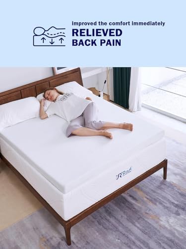 SR Red Sunrising 3 Inch Memory Foam Mattress Topper