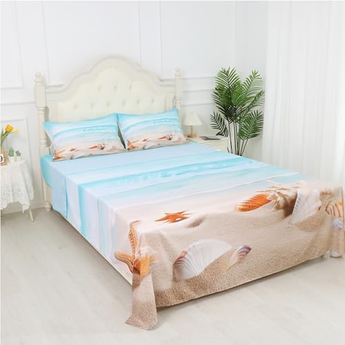 FUYEUN Beach Bedding Set Twin Size for Kids